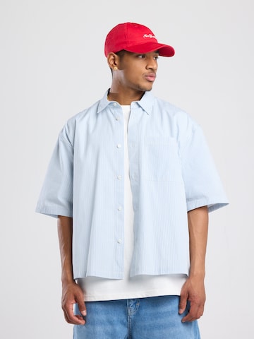 America Today Comfort fit Overhemd in Blauw: voorkant