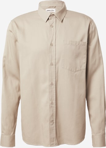 ARMEDANGELS Regular fit Button Up Shirt 'Skjortas' in Beige: front