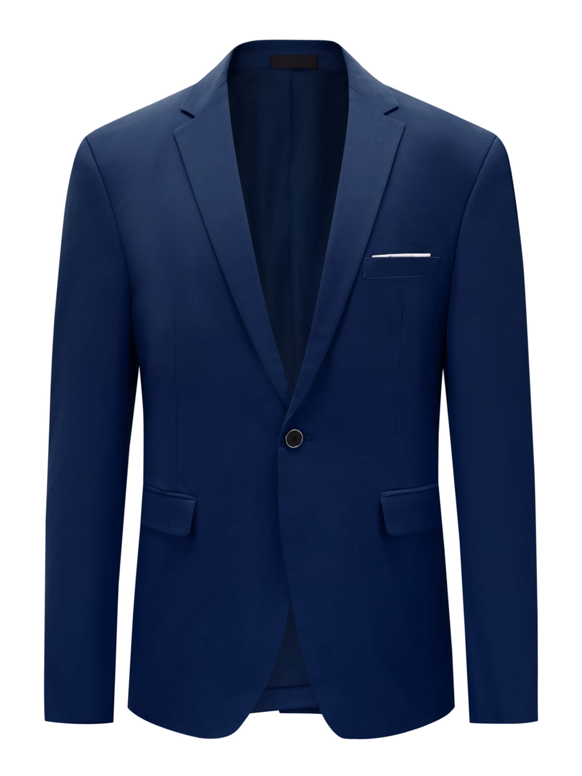 Youthup Slim fit Suit Jacket in Blue: front