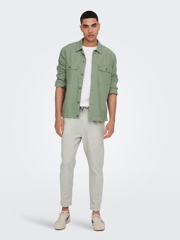 Only & Sons - Ajuste regular Camisa 'Kennet' en verde