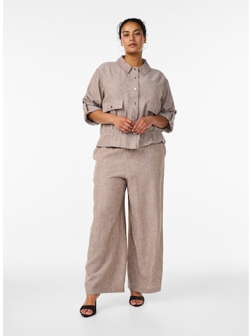 brūns Zizzi Vaļīgs piegriezums Bikses