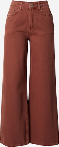 recolution Wide leg Jeans 'Freesia' in Bruin: voorkant