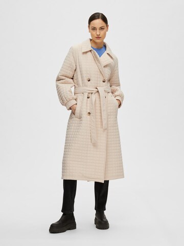 Manteau mi-saison 'Nanna' SELECTED FEMME en beige