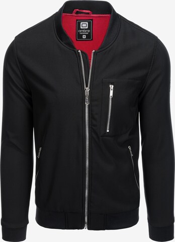 Ombre Between-Season Jacket 'C513' in Black: front