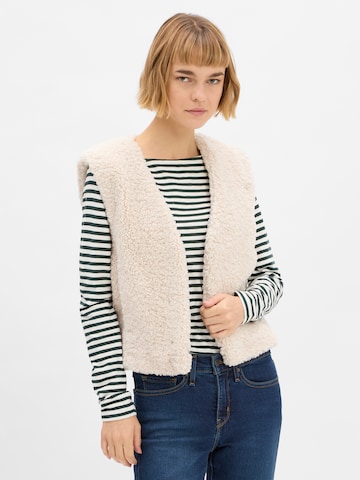 Gilet ' Frencie ' Marie Lund en blanc : devant