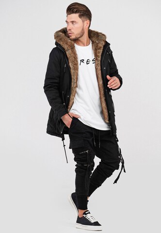 behype Winterparka 'TYLER' in Grau