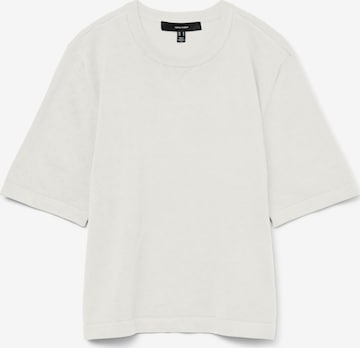 VERO MODA Пуловер 'VMSilje' в бяло: отпред