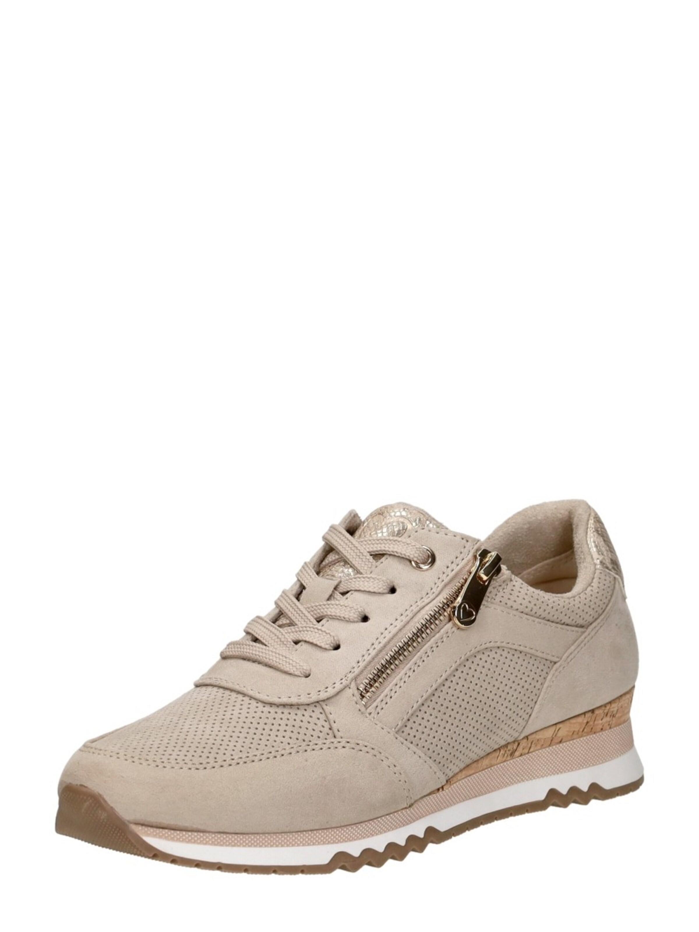 MARCO TOZZI Platform trainers 'Sneakers Laag' in Beige