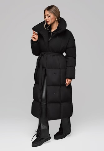 Ombre Winter coat 'Jalj' in Black