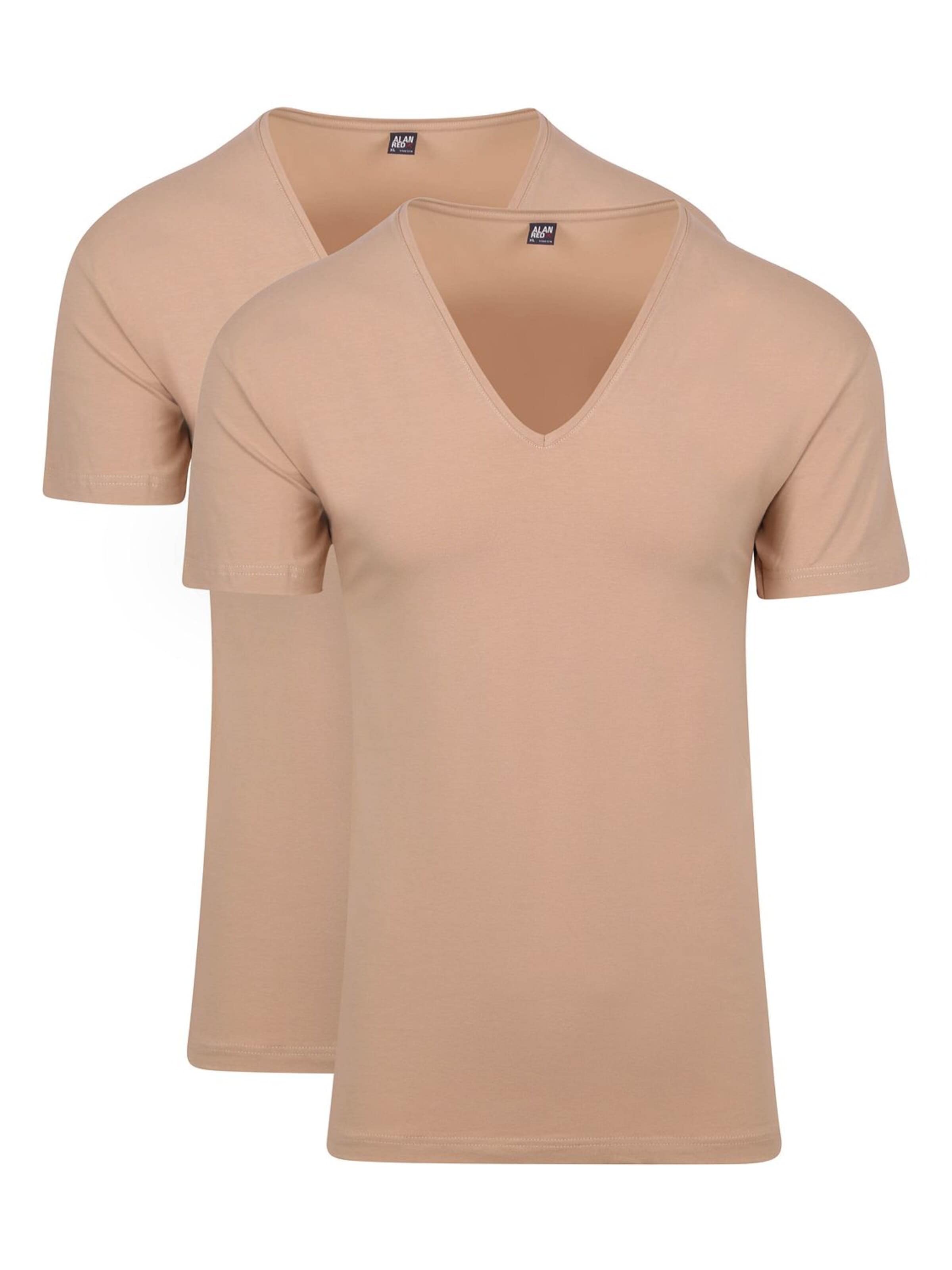 alan red Shirt 'NOV' in Beige: voorkant