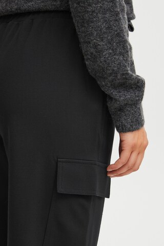 Tapered Pantaloni cargo 'Lano' di Fransa in nero