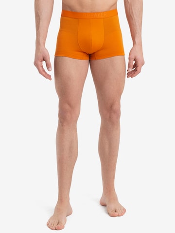 ICEBREAKER - Cueca desportiva 'Anatomica' em laranja: frente