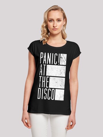 T-shirt 'Panic At The Disco' F4NT4STIC en noir : devant