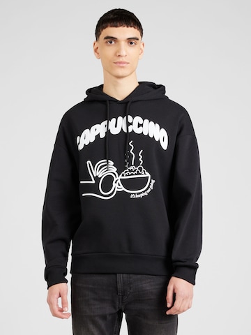 JACK & JONES Sweatshirt 'CAPPA' in Zwart: voorkant