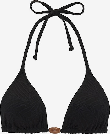 LASCANA - Top de bikini en negro: frente