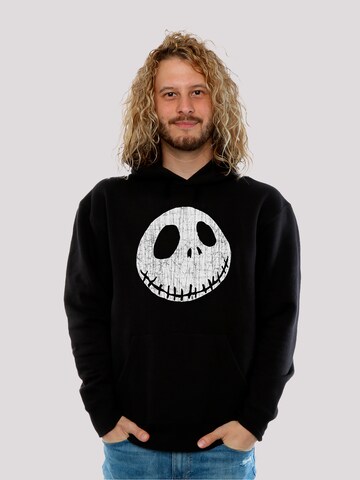 Sweat-shirt 'The Nightmare Before Christmas' F4NT4STIC en noir : devant