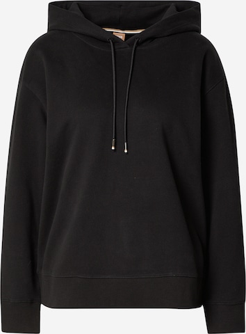 BOSS Orange Sweatshirt 'Edelight' in Black: front