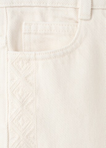 MANGO KIDS Wide leg Jeans 'Wideb' in Beige