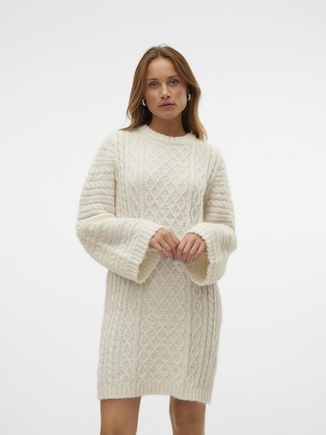 VERO MODA Strikkjole 'Jessica' i beige: forside
