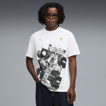 PUMA T-Shirt 'Scuderia Ferrari Premium' in Weiß: Vorderseite