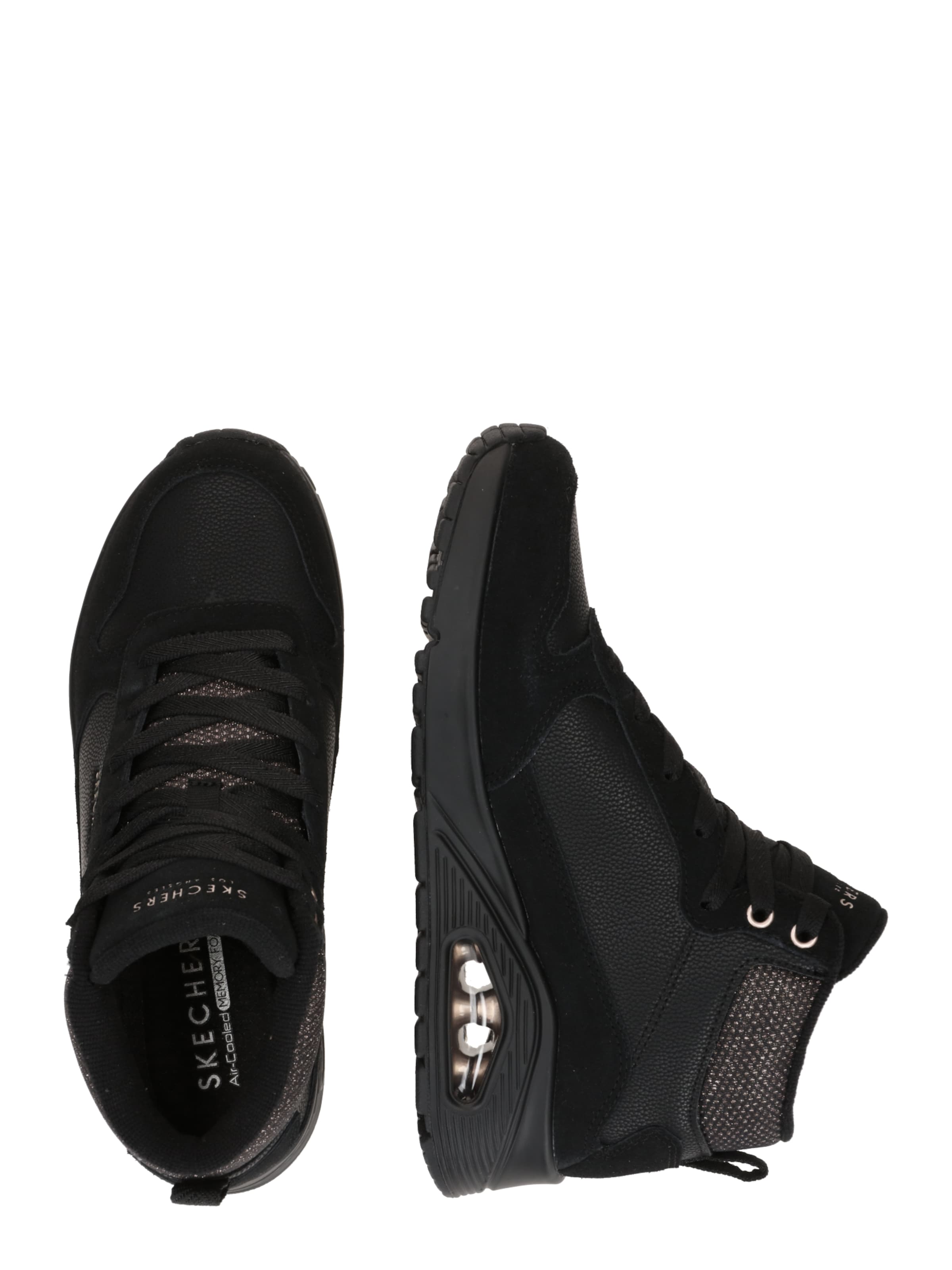 SKECHERS High-Top Sneakers 'UNO' in Black