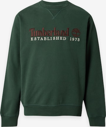 TIMBERLAND Mikina 'ESTABLISHED 1973' – zelená: přední strana