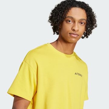 ADIDAS TERREX Functioneel shirt 'National Geographic' in Geel
