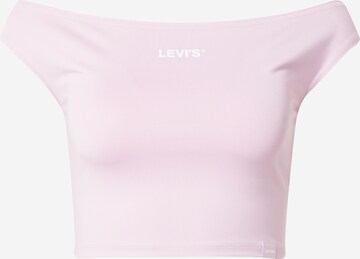 LEVI'S ® Top 'Graphic Bardot Tank' in Roze: voorkant