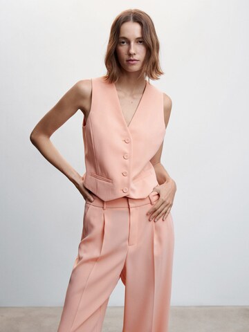 MANGO Wide leg Veckad byxa 'Agnes' i rosa