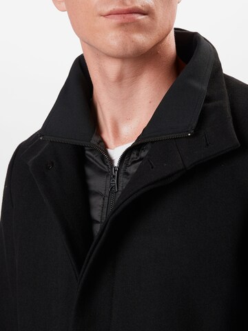 Matinique Regular fit Between-seasons coat 'Harvey' in Black