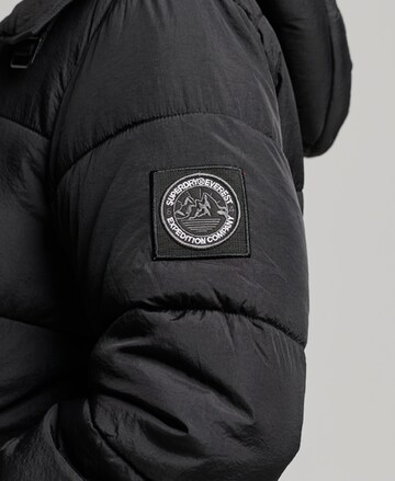 Superdry Winterjas 'EXPEDITION COCOON' in Zwart
