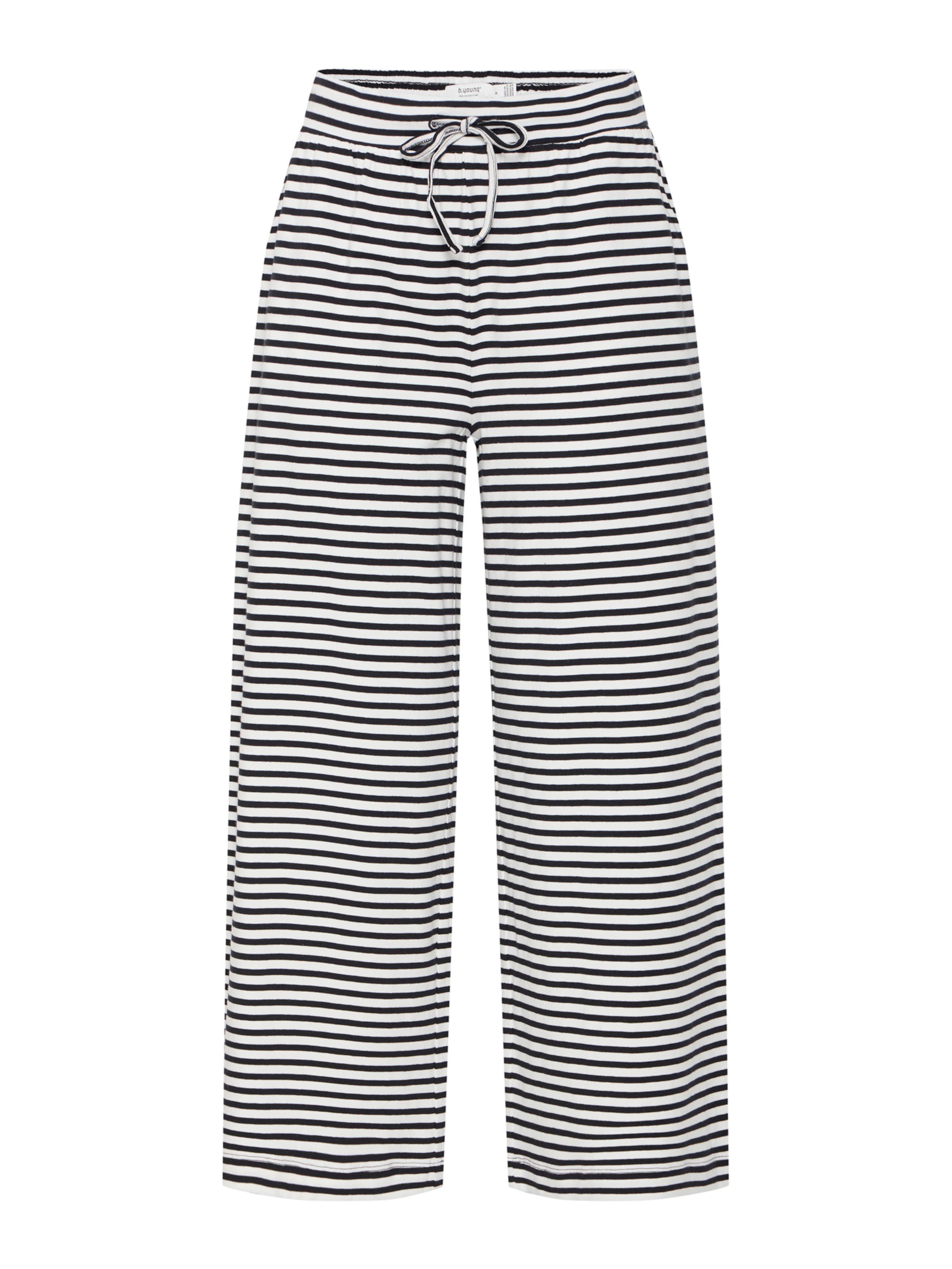 b.young - Perna larga Calças 'BYPandinna' em preto: frente