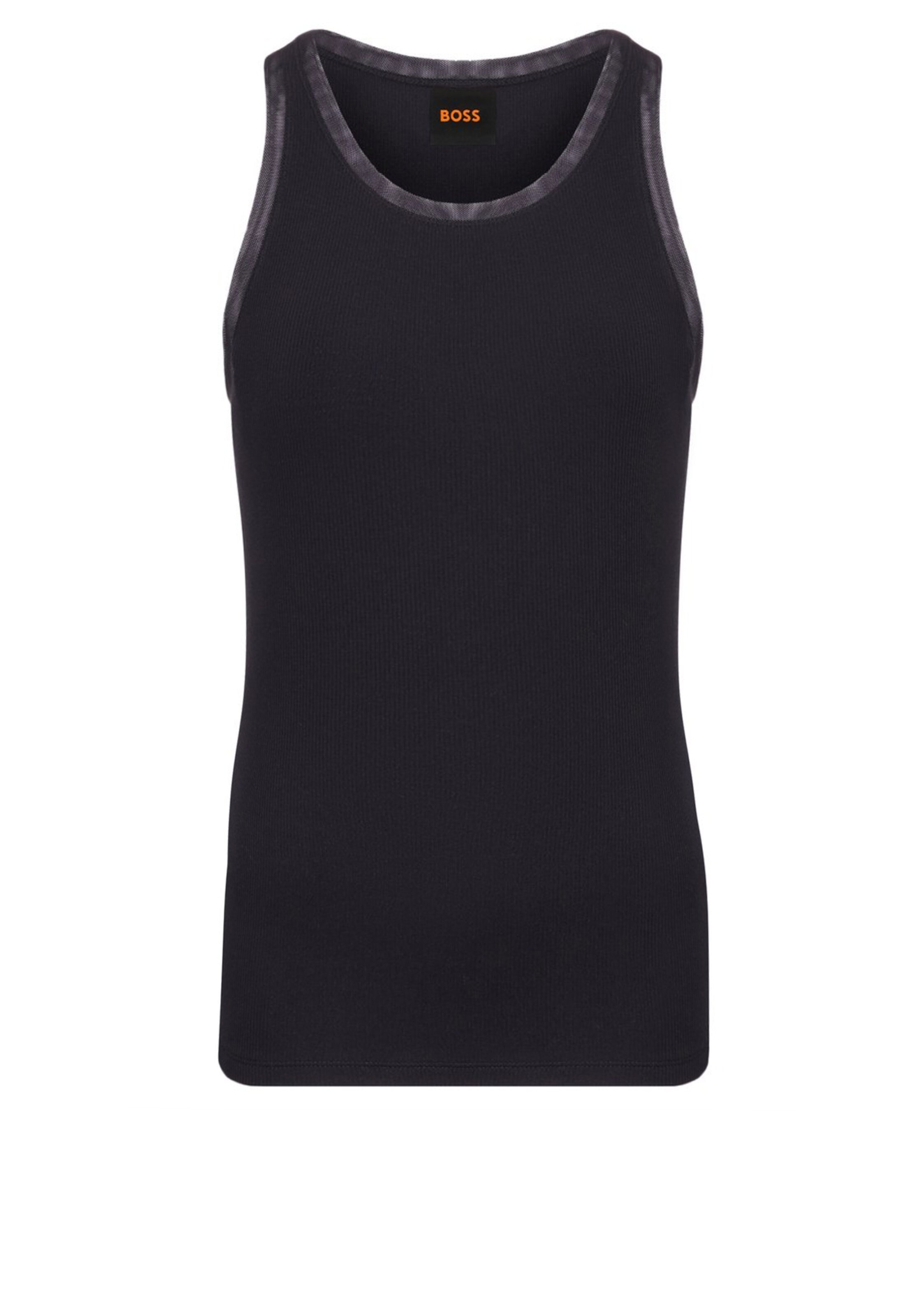 BOSS Top 'C_Eplie' in Schwarz: Vorderseite