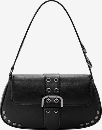 Pull&Bear Чанта за през рамо в черно: отпред