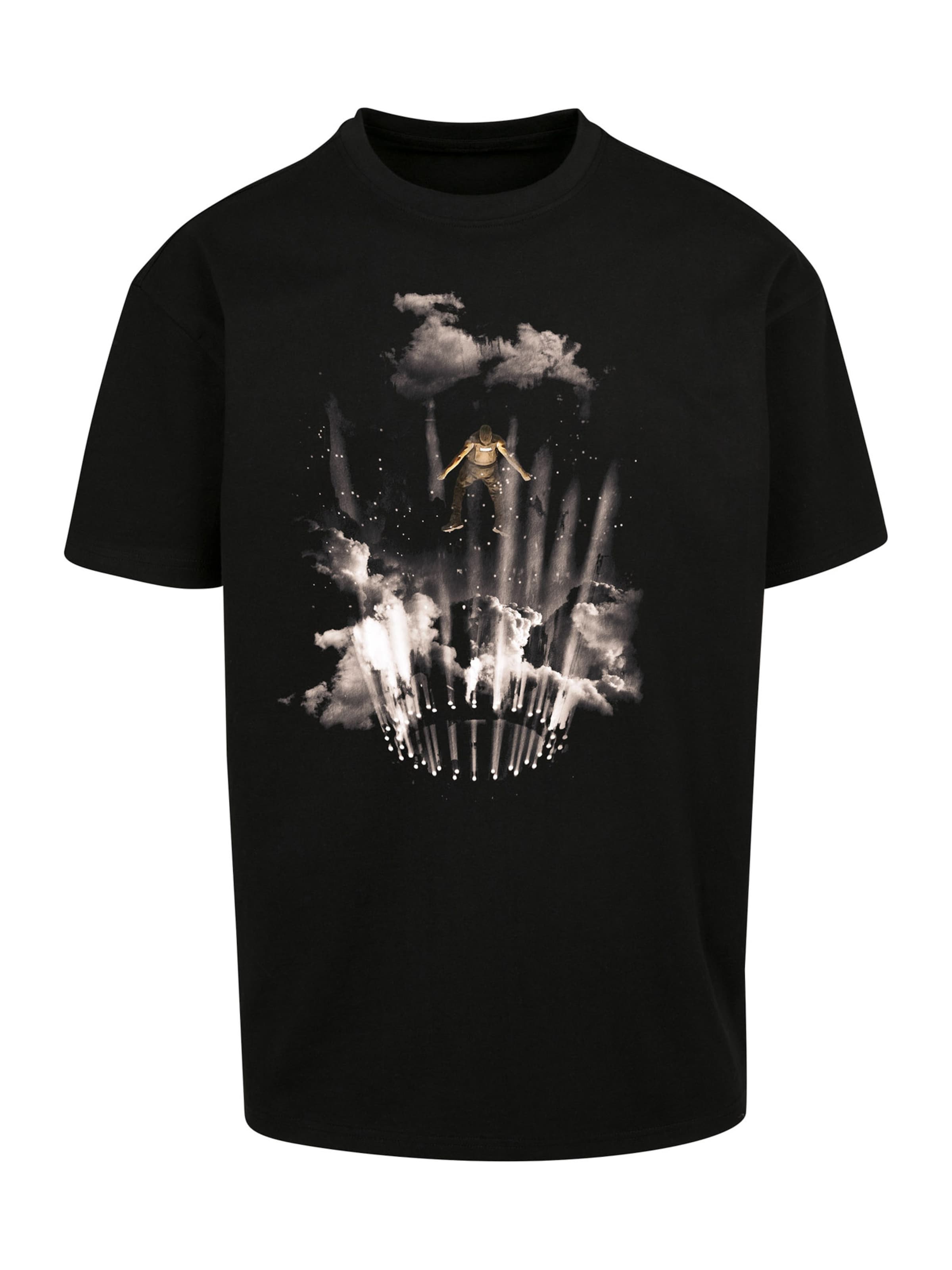 Mister Tee Shirt 'Flashing Lights' in Black: front