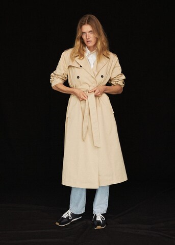 MANGO Mantel 'Angela-I' in Beige