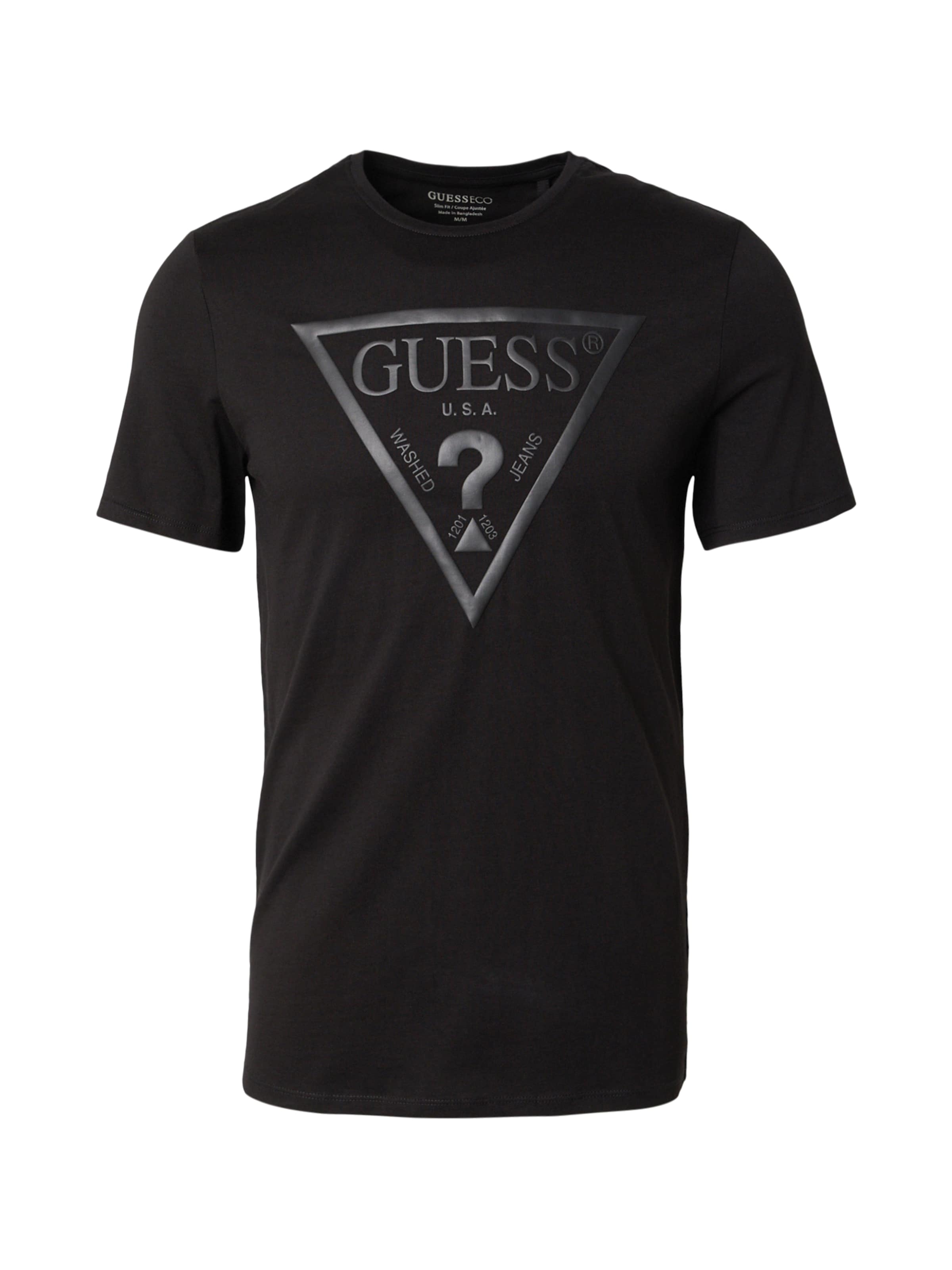 melns GUESS T-Krekls: no priekšpuses