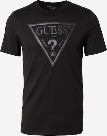 melns GUESS T-Krekls: no priekšpuses