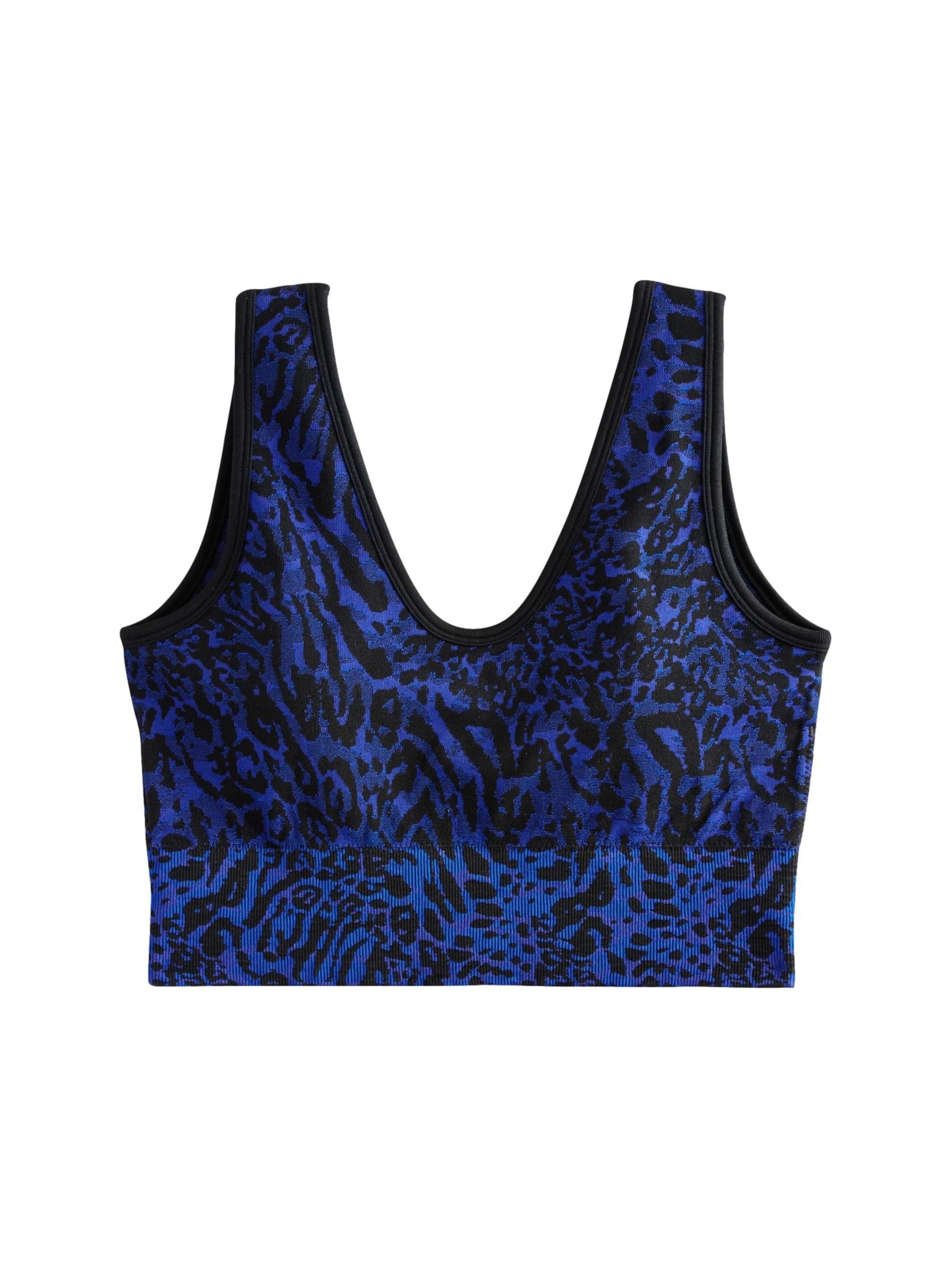 Next Bustier Športni nederček | modra barva: sprednja stran