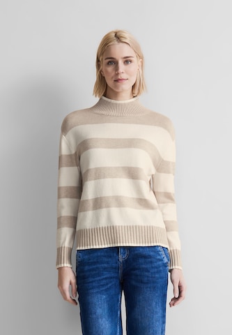 STREET ONE Sweater in Beige: front