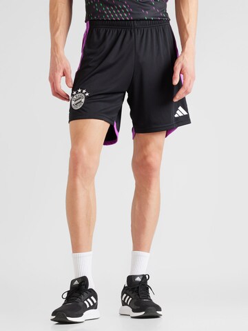 ADIDAS PERFORMANCE Regular Sportshorts 'FC Bayern 23/24 Away' in Schwarz: Vorderseite