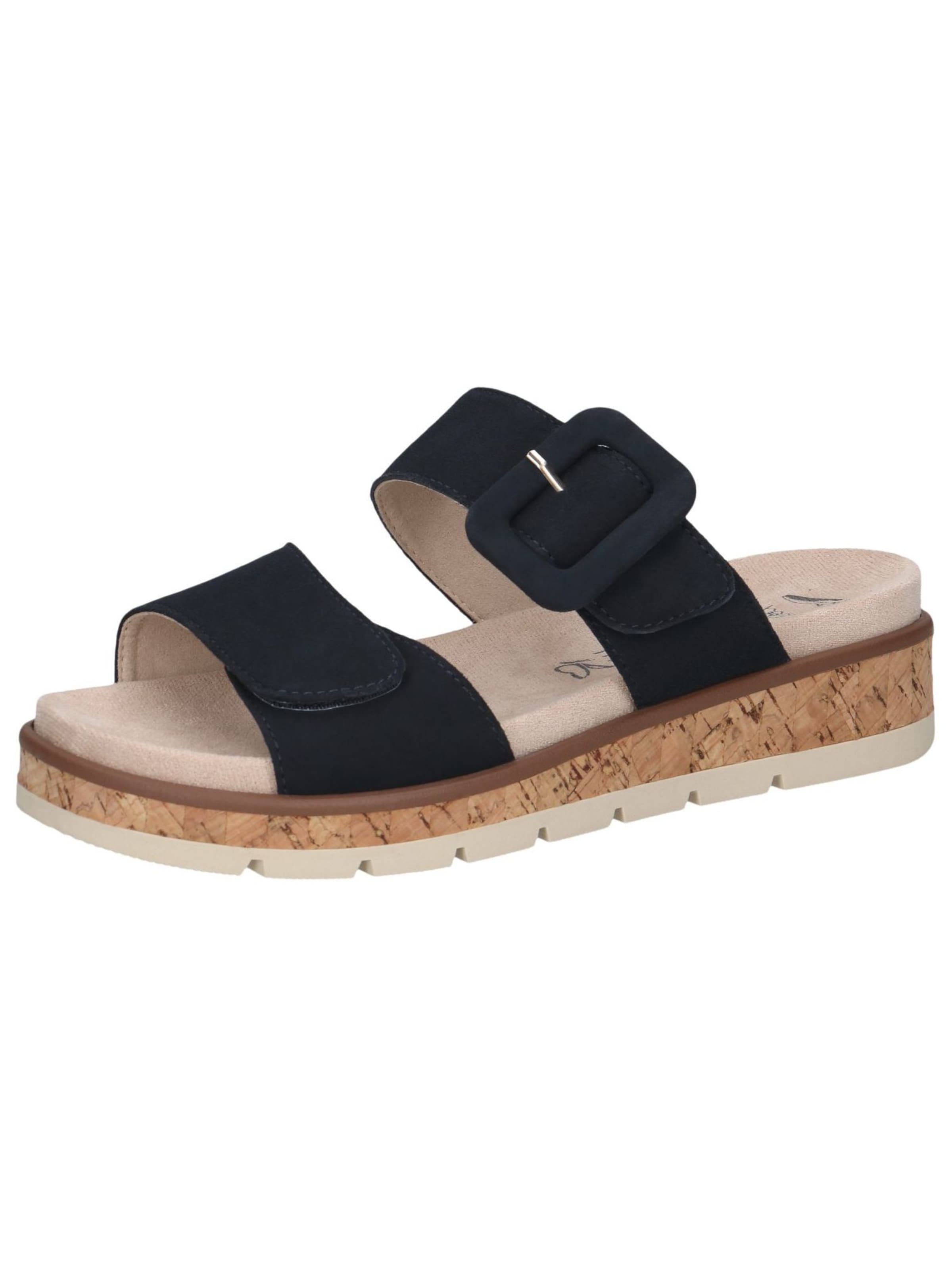 CAPRICE - Sapato aberto em azul: frente