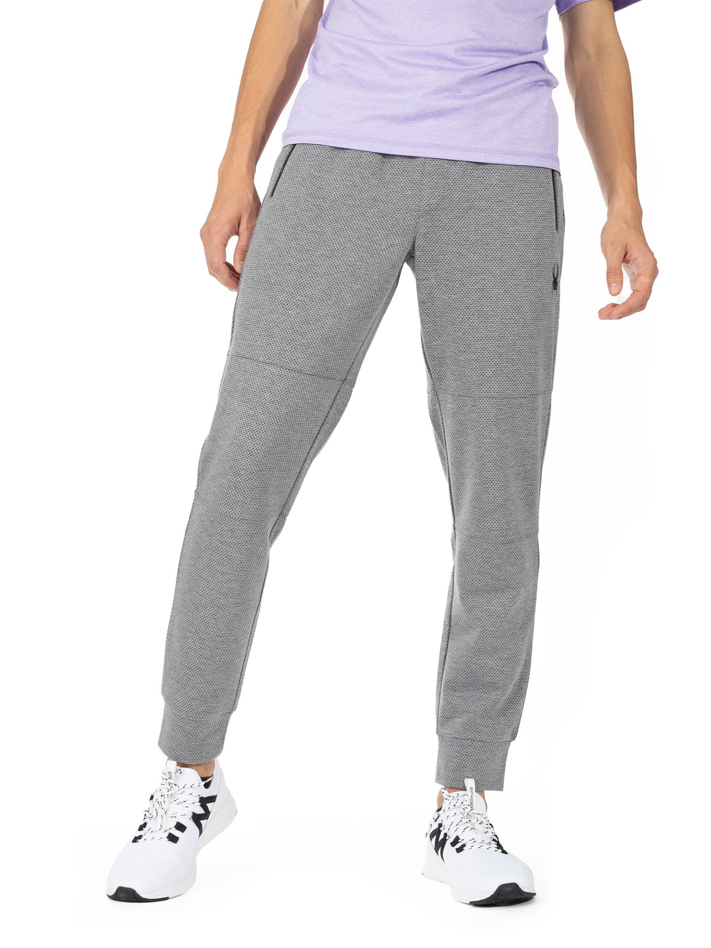 Spyder Tapered Sportbroek in Grijs: voorkant