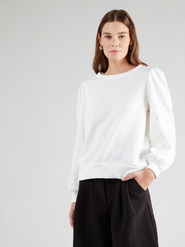 Sweat-shirt VILA en blanc : devant