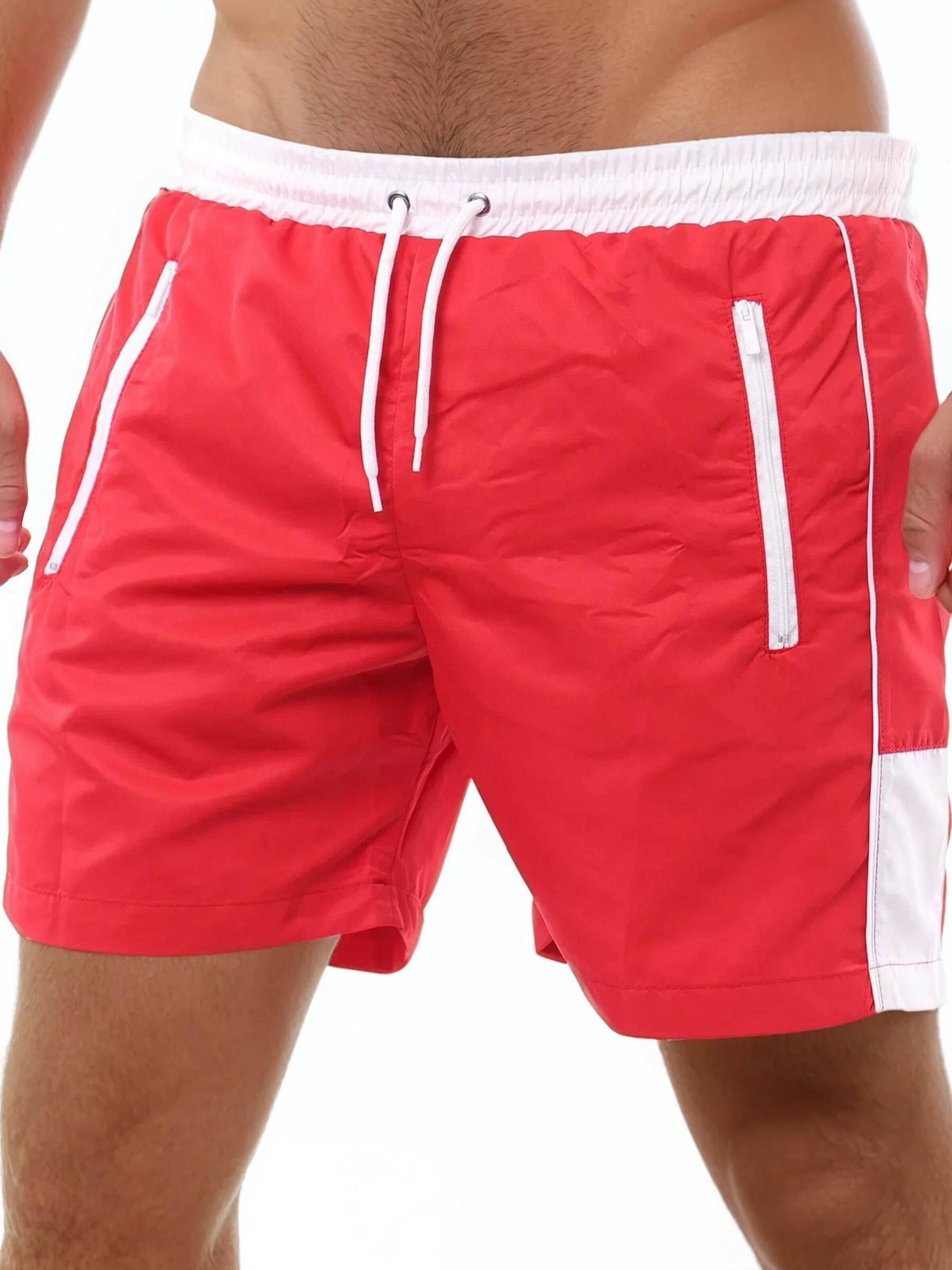 Reslad Board Shorts 'RS5015' in Red: front