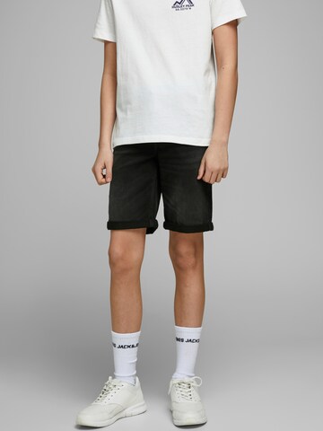 Jack & Jones Junior Regular Дънки 'Rick' в черно: отпред