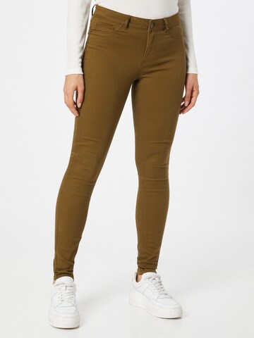 Skinny Pantaloni 'Hot Seven' di VERO MODA in verde: frontale