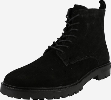 ABOUT YOU Lace-Up Boots 'Ensar' in Black: front