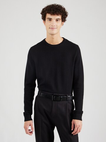Pull-over 'OTTO' JACK & JONES en noir : devant