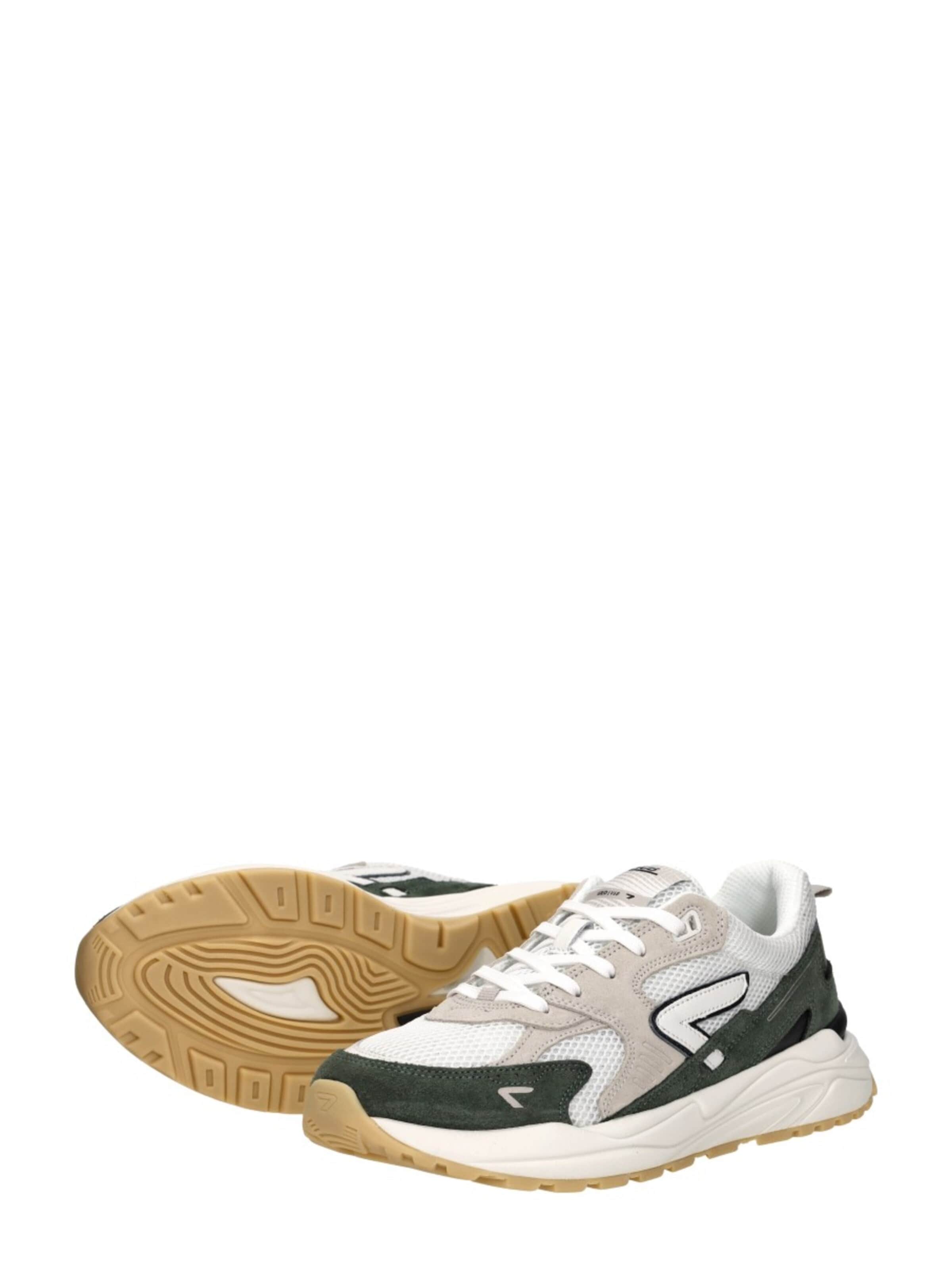 Baskets basses 'Grid S48' HUB en vert